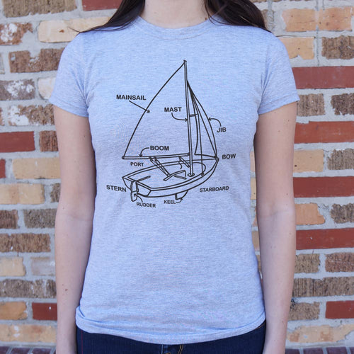 Boat Diagram T-Shirt (Ladies)