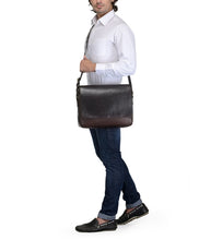 Load image into Gallery viewer, Phive Rivers Men&#39;s Brown Messenger Bag-PR1133