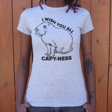Load image into Gallery viewer, I Wish You All Capyness T-Shirt (Ladies)