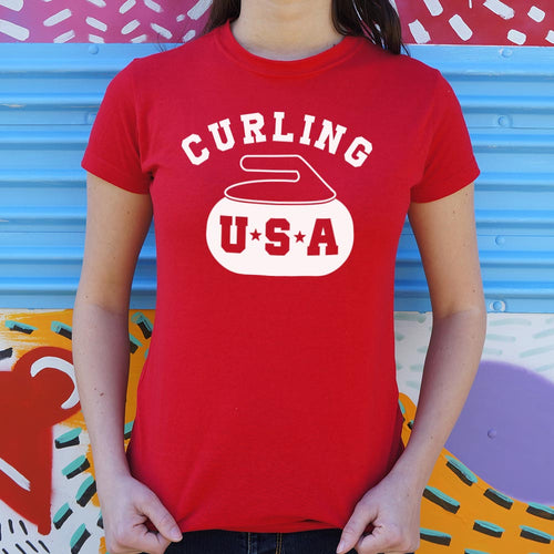 Curling USA T-Shirt (Ladies)