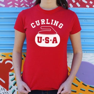 Curling USA T-Shirt (Ladies)