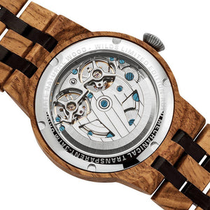 Men's Dual Wheel Automatic Ambila WoodWatch