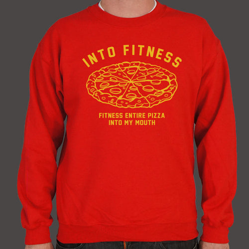 Into Fitness, Fitness Entire Pizza Into My Mouth Sweater (Mens)