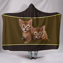 Load image into Gallery viewer, Abyssinian cat Print Hooded Blanket