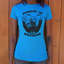 Load image into Gallery viewer, Hangin&#39; For The Weekend Sloth T-Shirt (Ladies)