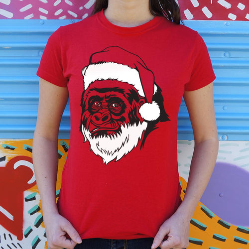 Harambe Gorilla Santa T-Shirt (Ladies)
