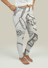 Load image into Gallery viewer, Leggings with Drum Set Pattern