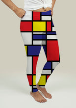 Load image into Gallery viewer, Leggings with Mondrian Design