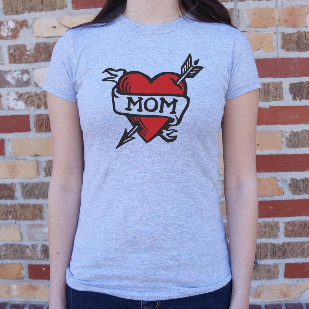Mom Tattoo T-Shirt (Ladies)