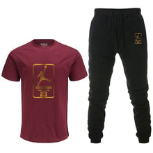 Load image into Gallery viewer, Summer Hot Sale Men&#39;s Sets T Shirts+pants Two Pieces Sets Casual Tracksuit Male Tshirt Gyms Fitness trouser