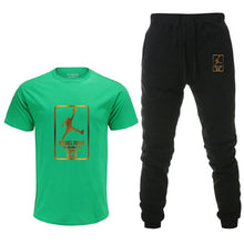 Load image into Gallery viewer, Summer Hot Sale Men&#39;s Sets T Shirts+pants Two Pieces Sets Casual Tracksuit Male Tshirt Gyms Fitness trouser