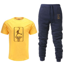 Load image into Gallery viewer, Summer Hot Sale Men&#39;s Sets T Shirts+pants Two Pieces Sets Casual Tracksuit Male Tshirt Gyms Fitness trouser