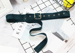 Retro Velvet Square Buckle Decorative Belt Waist Corset Omen Girls String Waistband Belt For Women Dress Jeans Pants Wholesale