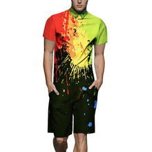 Load image into Gallery viewer, Summer New Design Overalls Mens Rompers 3D Funny Graphic Casual Jumpsuit Male Beach Sets One-piece Outfits Plus Size Playsuit