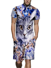 Load image into Gallery viewer, Summer New Design Overalls Mens Rompers 3D Funny Graphic Casual Jumpsuit Male Beach Sets One-piece Outfits Plus Size Playsuit