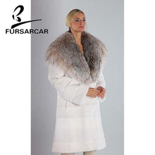 Load image into Gallery viewer, FURSARCAR 2019 New Women Real Mink Fur Coats Whole Skin Thick Warm Mink Fur Jacket For Female Long Style Luxury Nature Fur Coat