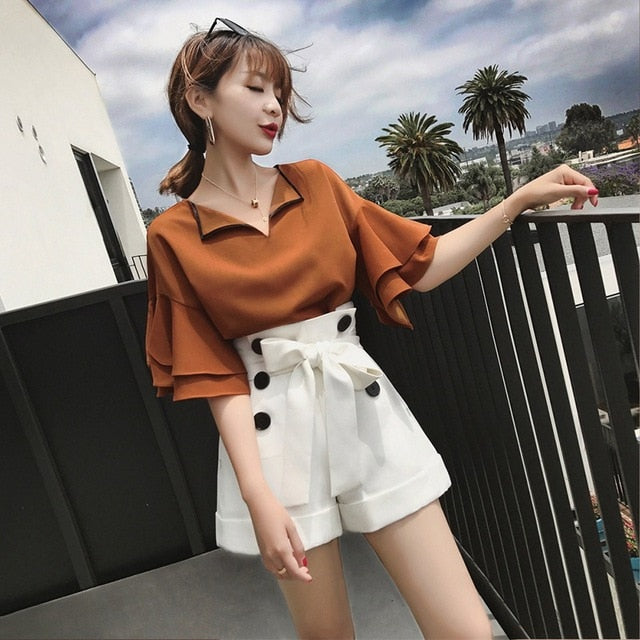 New Fashion Summer Plus Size Women's Sets Womens Suit Women Outfit Two Piece Set Top And Pants Tracksuit Women 2 Piece Set Women