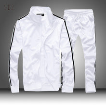 Load image into Gallery viewer, Brand Men Sportswear Sets Running Sports Fitness Tracksuit Male Two Pieces Sweatshirt+Sweatpant Gym Clothing Trainingspak Mannen