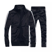 Load image into Gallery viewer, Brand Men Sportswear Sets Running Sports Fitness Tracksuit Male Two Pieces Sweatshirt+Sweatpant Gym Clothing Trainingspak Mannen