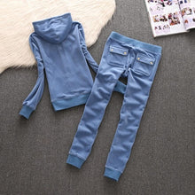 Load image into Gallery viewer, Women Velvet Hoodie Velour Track Suit