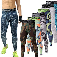 Load image into Gallery viewer, Mens Joggers Camouflage Compression Pants Men Camo Pants Tights Leggings Fitness Trousers Brand Clothing Sweatpants Pantalon