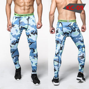 Mens Joggers Camouflage Compression Pants Men Camo Pants Tights Leggings Fitness Trousers Brand Clothing Sweatpants Pantalon
