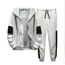 Load image into Gallery viewer, Winter Casual Hooded Men Coat Brand Two Pieces Mens Clothes Thick Hooded Hoodies Jacket + Pant Warm Male Sportswear Tracksuit