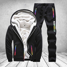 Load image into Gallery viewer, Winter Casual Hooded Men Coat Brand Two Pieces Mens Clothes Thick Hooded Hoodies Jacket + Pant Warm Male Sportswear Tracksuit
