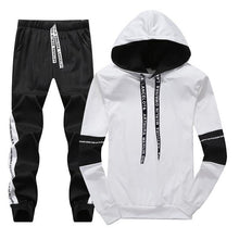 Load image into Gallery viewer, Winter Casual Hooded Men Coat Brand Two Pieces Mens Clothes Thick Hooded Hoodies Jacket + Pant Warm Male Sportswear Tracksuit