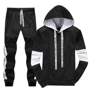 Men Sportswear Hoodies Set New Autumn Hooded Track Suit Mens Brand Clothing Fit Casual Print Tracksuits Male Sweatshirts Coats
