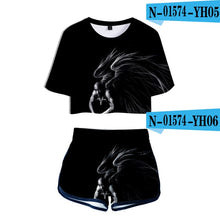 Load image into Gallery viewer, mujer Two Piece Set 2Pac Sweatsuit Harajuku womens ropa sexy clothes club outfits Top+biker shorts set summer 2 piece set Womens