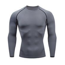 Load image into Gallery viewer, Men&#39;s Compressed Long Sleeve Shirt Pants Shorts Fitness MMA Clothing tactical rashguard jiu jitsu crossfit T-Shirt Jogging suits