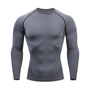 Men's Compressed Long Sleeve Shirt Pants Shorts Fitness MMA Clothing tactical rashguard jiu jitsu crossfit T-Shirt Jogging suits