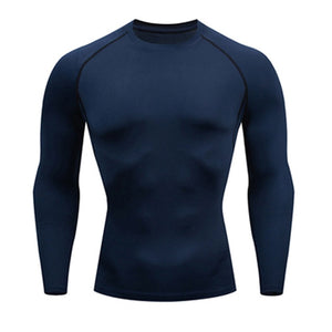 Men's Compressed Long Sleeve Shirt Pants Shorts Fitness MMA Clothing tactical rashguard jiu jitsu crossfit T-Shirt Jogging suits
