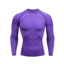 Load image into Gallery viewer, Men&#39;s Compressed Long Sleeve Shirt Pants Shorts Fitness MMA Clothing tactical rashguard jiu jitsu crossfit T-Shirt Jogging suits