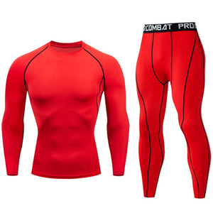 Men's Compressed Long Sleeve Shirt Pants Shorts Fitness MMA Clothing tactical rashguard jiu jitsu crossfit T-Shirt Jogging suits