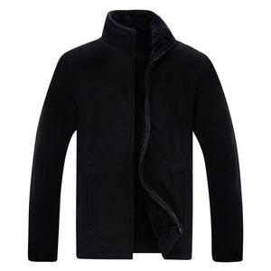 Men Fleece Warm Windbreaker Plus Size XL~6XL 7XL 8XL Coats
