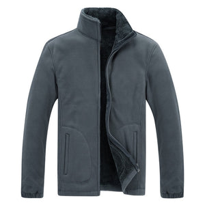 Men Fleece Warm Windbreaker Plus Size XL~6XL 7XL 8XL Coats