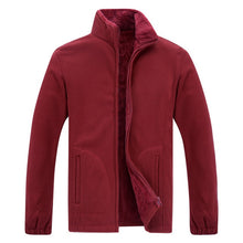 Load image into Gallery viewer, Men Fleece Warm Windbreaker Plus Size XL~6XL 7XL 8XL Coats