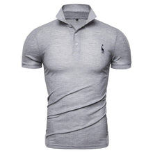 Load image into Gallery viewer, GustOmerD 2019 Brand Quality Cotton Polo Shirt Men Solid Slim Fit Short Sleeve Polos Men Fashion Giraffe Embroidery Men&#39;s Polo