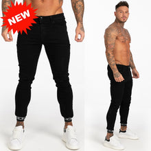 Load image into Gallery viewer, Mens Skinny Jeans 2019 Super Skinny Jeans Men Non Ripped Stretch Denim Pants Elastic Waist Big Size European W36 zm01