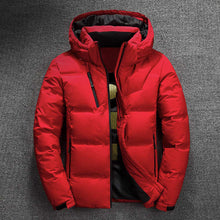 Load image into Gallery viewer, Men Thermal Thick Snow Parka White Duck Down Jacket