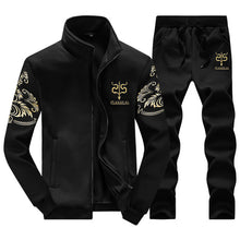 Load image into Gallery viewer, ASALI 2019 Men&#39;s Sportwear Suit Sweatshirt Tracksuit Without Hoodie Men Casual Active Suit  Zipper Outwear 2PC Jacket+Pants Sets