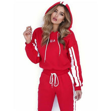 Load image into Gallery viewer, ZP- 2019summer Autumn Two Pieces Set Hoodie Top And Pant Tracksuit Women Set Elastic Waist Leisure 2 Piece Set Women Outfits