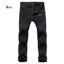 Load image into Gallery viewer, Hot Sale New Winter Men&#39;s Fleece SoftShell Windproof Pants Fashion Casual High Quality Man&#39;s Pants 34-47 802
