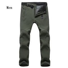 Load image into Gallery viewer, Hot Sale New Winter Men&#39;s Fleece SoftShell Windproof Pants Fashion Casual High Quality Man&#39;s Pants 34-47 802