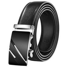 Load image into Gallery viewer, Fashion Brand Leather Belt Business Trouser Strap Pant Ceinture Homme Cowskin Automatic Buckle Cowhide Men Belts