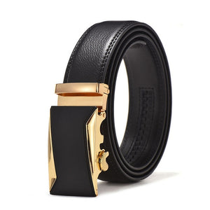 Fashion Brand Leather Belt Business Trouser Strap Pant Ceinture Homme Cowskin Automatic Buckle Cowhide Men Belts