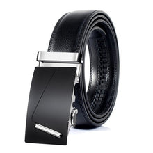 Load image into Gallery viewer, Fashion Brand Leather Belt Business Trouser Strap Pant Ceinture Homme Cowskin Automatic Buckle Cowhide Men Belts
