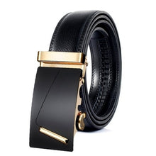 Load image into Gallery viewer, Fashion Brand Leather Belt Business Trouser Strap Pant Ceinture Homme Cowskin Automatic Buckle Cowhide Men Belts